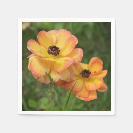 花 スタンダードカクテルナプキン (正面)