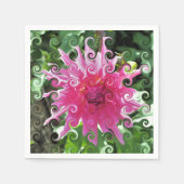 花 スタンダードカクテルナプキン (正面)