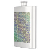花 – スタンプグランジパターン2 フラスク (左)