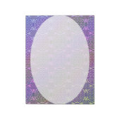 花 – スタンプグランジパターン3 ノートパッド (回転)