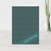 花 – スタンプ模様2 カード (正面)