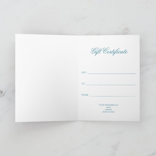 花 – スタンプ模様2 カード (内部)