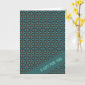 花 – スタンプ模様2 カード (黄色い花)