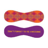 花 – スタンプ模様 – オレンジ色ピンク 野球ボール (パネル)