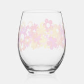 花 ステムなしワイングラス (裏面)