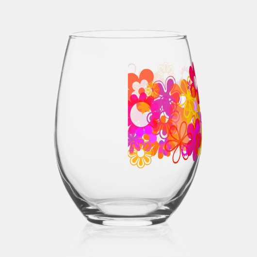 花 ステムなしワイングラス (右)