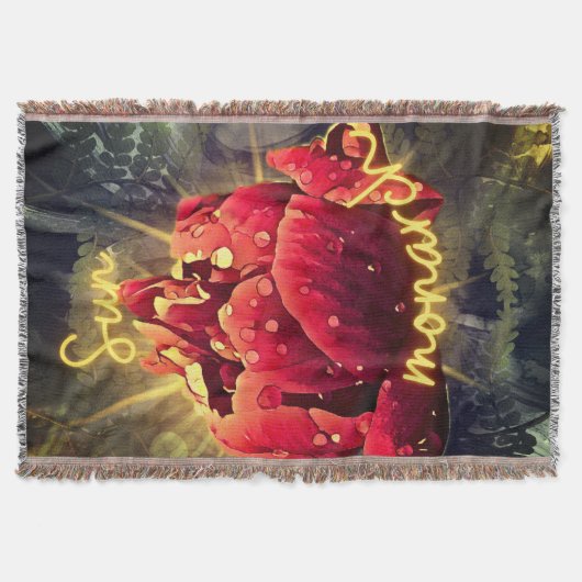 花 スローブランケット (正面)