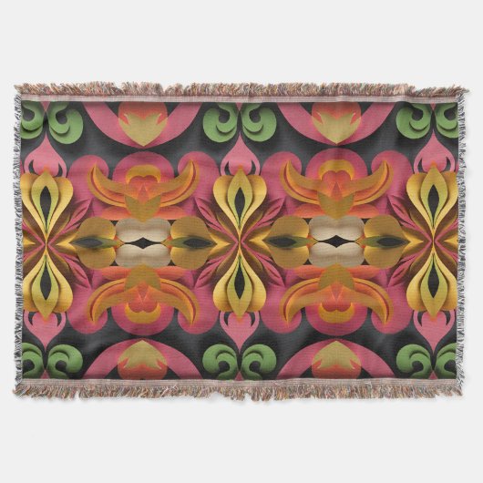 花 スローブランケット (正面)