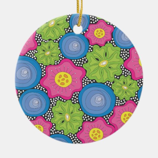 花 セラミックオーナメント (正面)