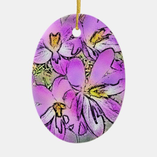 花 セラミックオーナメント (正面)