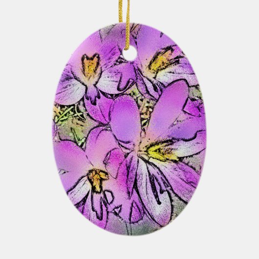 花 セラミックオーナメント (裏面)