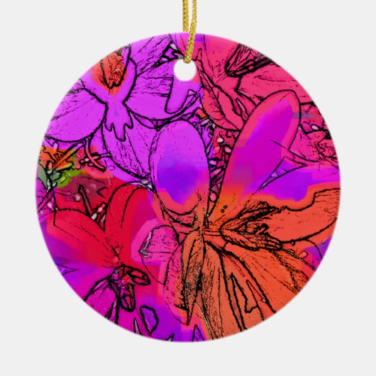 花 セラミックオーナメント (正面)