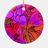 花 セラミックオーナメント (裏面)