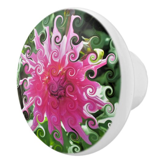 花 セラミックノブ (右)