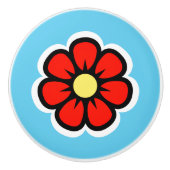 花 セラミックノブ (正面)