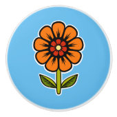 花 セラミックノブ (正面)