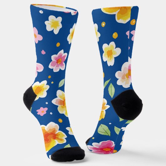花 ソックス (傾斜あり)