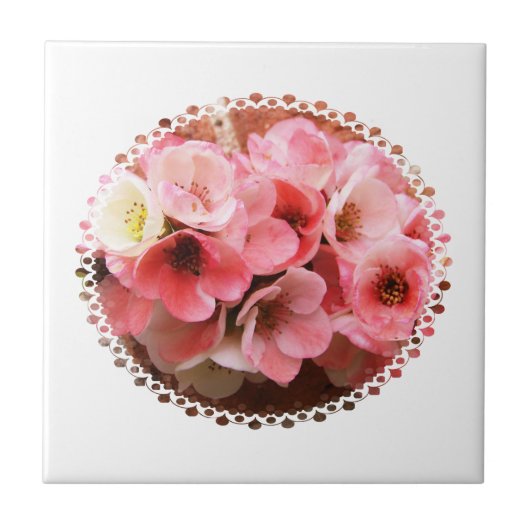 花 タイル (正面)