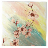 花 タイル (正面)