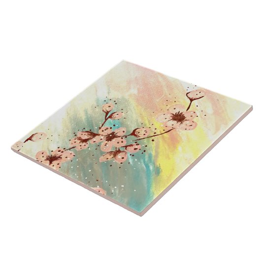 花 タイル (側面)