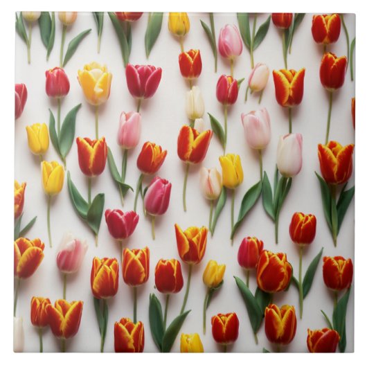 花 タイル (正面)