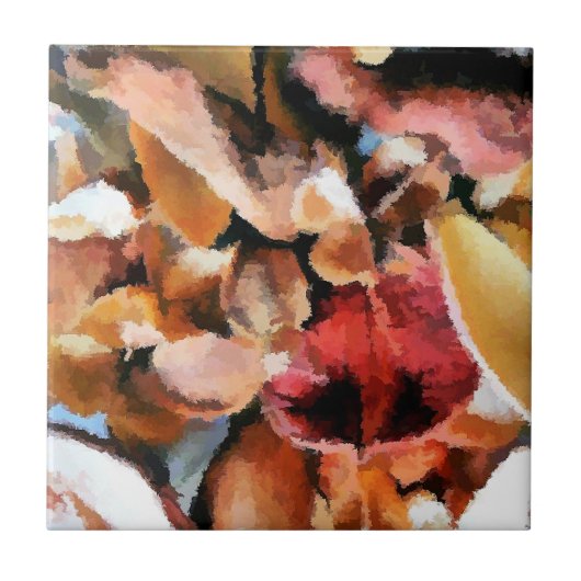 花 タイル (正面)