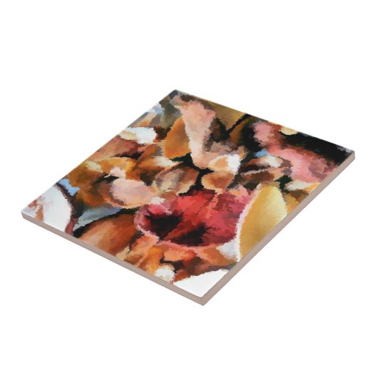 花 タイル (側面)