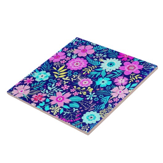 花 タイル (側面)