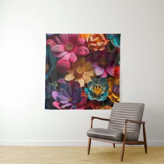 花 タペストリー (インサイチュ)