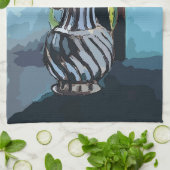 花、チューリップ、花瓶、マティスの後 キッチンタオル (折り畳み)