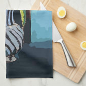 花、チューリップ、花瓶、マティスの後 キッチンタオル (四つ折り)