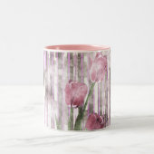 花 ツートーンマグカップ (中央)