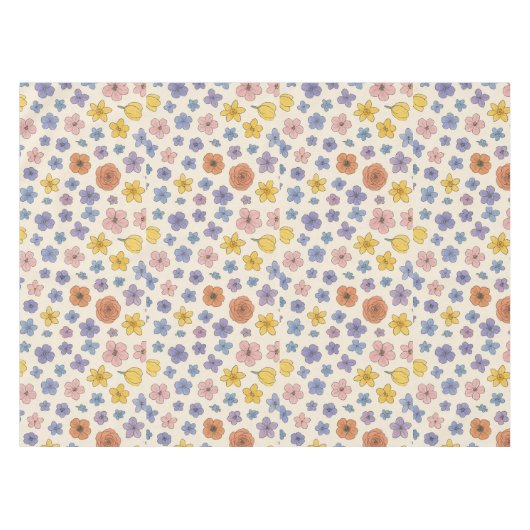 花 テーブルクロス (正面(横))