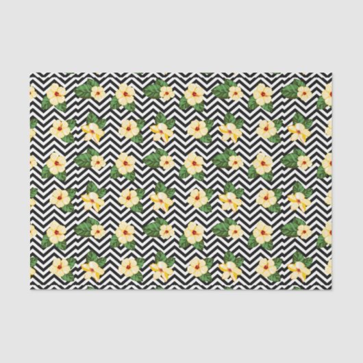 花(デザイン47黄色/オレンジ系) 薄葉紙 (正面)