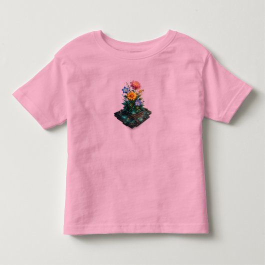 花 トドラーTシャツ (正面)