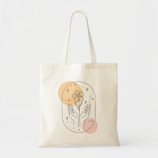 花 トートバッグ (正面)