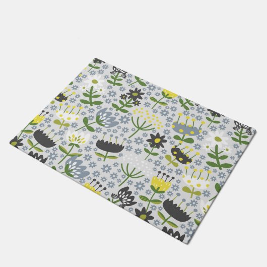 花 ドアマット (アングル)