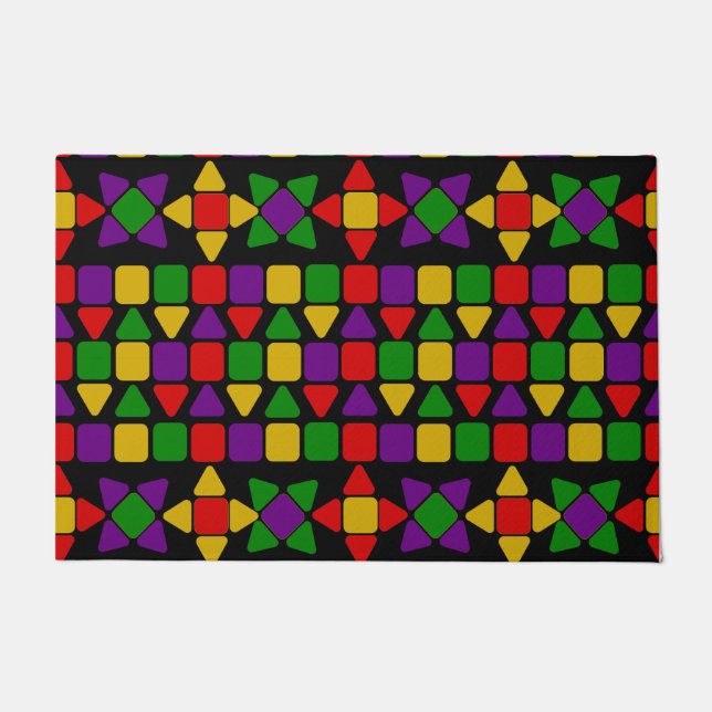 花 ドアマット (正面)