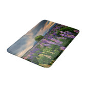花 |ニュージーランドのルピネ畑 バスマット (アングル)