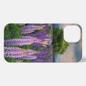 花 |ニュージーランドのルピネ畑 iPhoneケース (裏面横)