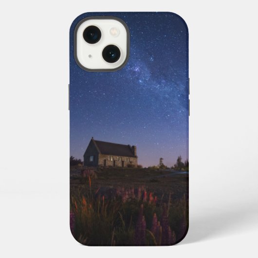 花 | ニュージーランドの天の川 iPhoneケース (裏面)