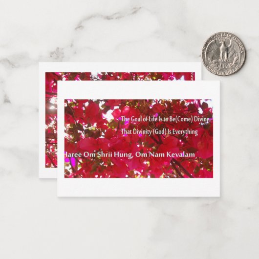 花 ノートカード (正面/裏面インサイチュ)