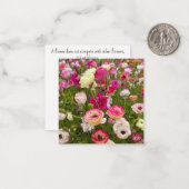 花 ノートカード (正面/裏面インサイチュ)