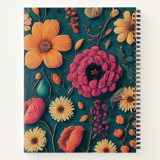 花 ノートブック (裏面)