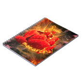 花 ノートブック (左側)