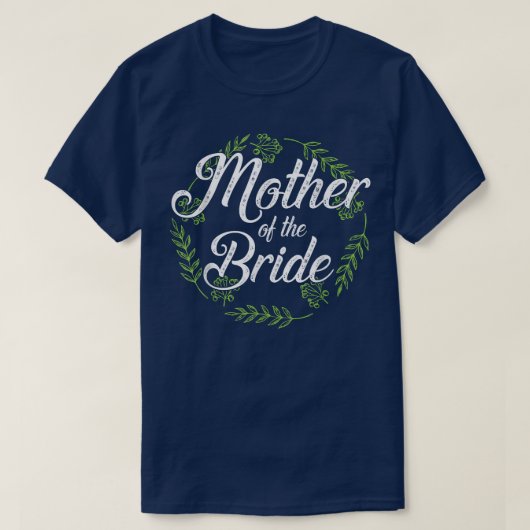 花 ハッピー 結婚式 ウェディングデー 花嫁の母 Tシャツ (デザイン正面)