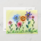 花（ハロー） ポストカード (正面/裏面)