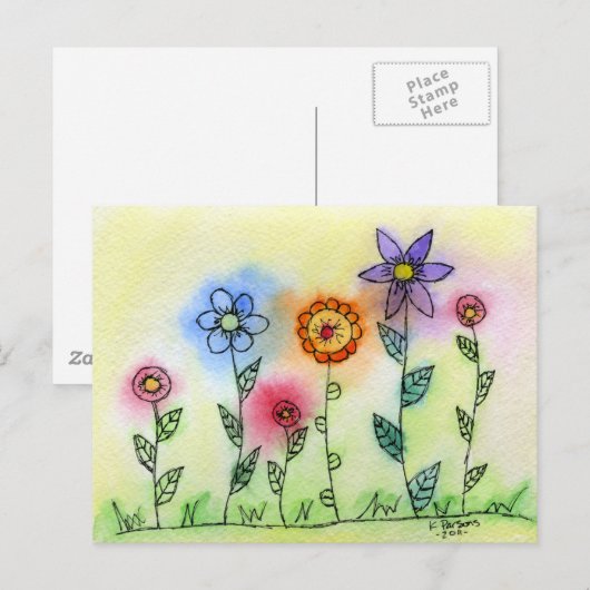 花（ハロー） ポストカード (正面/裏面)