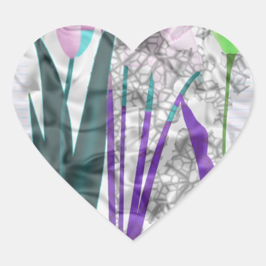 花 ハートシール (正面)