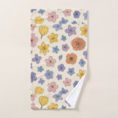 花 バスタオルセット (ハンドタオル)